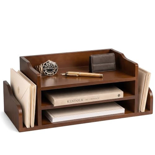 Brown | Pine Wood Mail Organizer