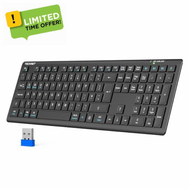 TECKNET Bluetooth Keyboard Rechargeable