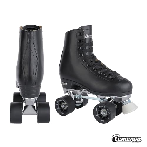 Top Performance Indoor/Outdoor Use or Roller Derby - Classic Deluxe Leather High-Top Boots with 60mm Urethane Wheels & Semi-Precision Bearings