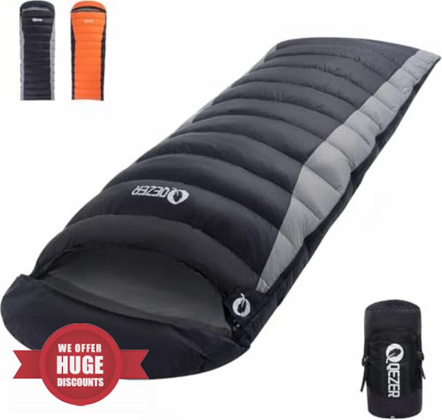Down Sleeping Bag for Adults 600 Fill Power