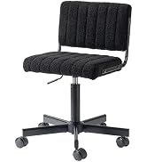 Manyday Office Chair Vanity Chair with Wheels, Comfy Small Desk Chair Vanity Chair with Back, Cut...