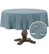 2023 New Linen Textured Table Cloths Square Tablecloth 60 x 60 Waterproof Tablecloth Spill-Proof ...
