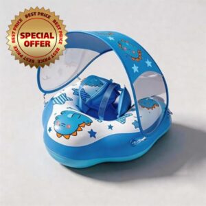 Baby Pool Float with UPF50+Canopy-for Home-1