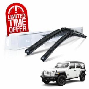 Clix Wipers Jeep Wrangler & Gladiator (16"/16") Black Carbon Windshield Wiper Blades
