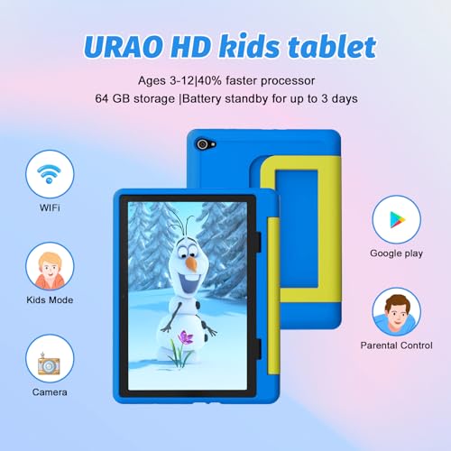 Android 15 Tablet for Kids 10 inch Octa-Core with Case