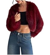 Verdusa Women's Long Sleeve Open Front Knitted Crop Cardigan Sweater Shrug