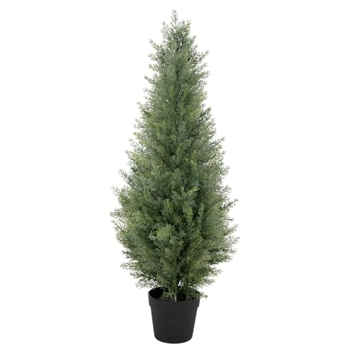 35in Faux Cedar Tree with Full & Realistic Leaves