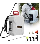 3 Gallon Lawn Garden Sprayer Compatible with DeWalt 20V MAX Battery, Backpack Pump Sprayer with 2...