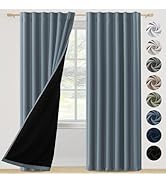 FantasDecor Curtain Rods for Windows 16-90 Inches Adjustable Length 1 Inch Diameter Window Curtai...