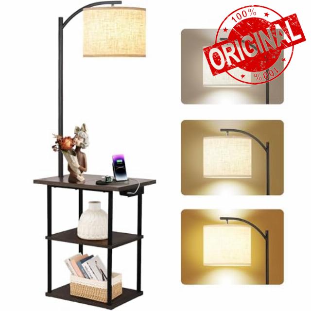PESRAE Floor Lamp with Table