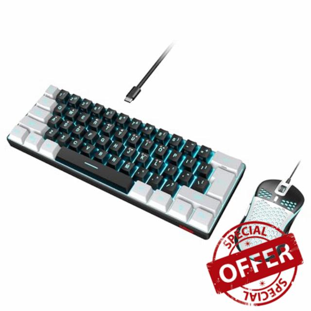 RedThunder 60% Gaming Keyboard and Mouse Combo
