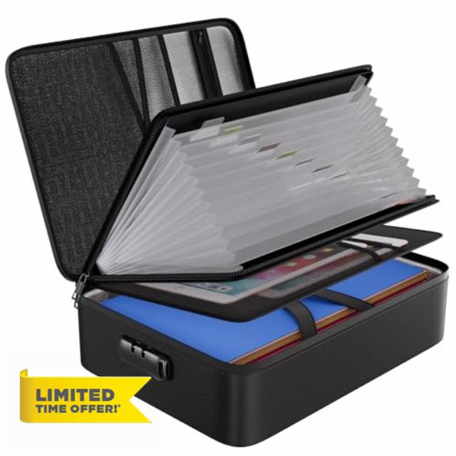 ENGPOW File Organizer Bag with 13 Pocket Accordion File Folder