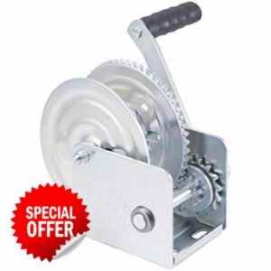 Dutton-Lainson Company - Brake Winch - 350 to 2500 lb Capacity - Rust-Resistant and Power Coated Finish for Heavy Equipment