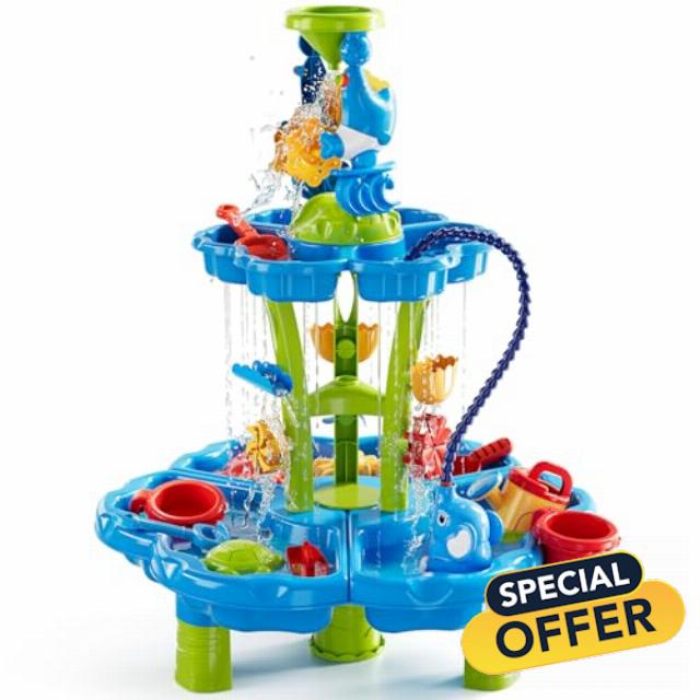 NIPLOOOW Auto Water Table for Toddlers 3-5