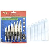 FTG USA Wood Countersink Drill Bit Set 5 Pc Countersink Drill Bit #4, 6, 8, 10, 12, with 6 Storag...