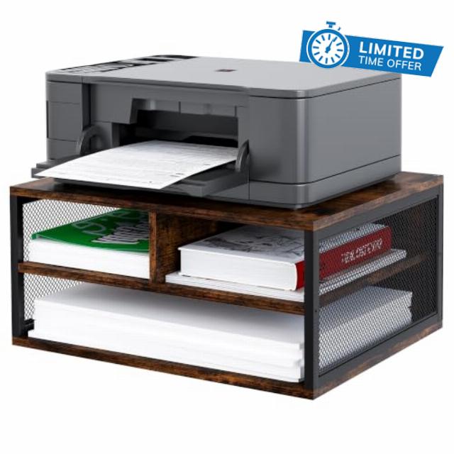 2 Tier Printer Stand with Storage