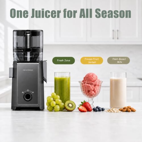 6.5'' Wide Feed Chute | Slow Masticating Juicer for Juice