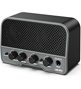 LEKATO Mini Guitar Amplifier, Dual Speakers 5W, Rechargeable Electric Guitar Amp Bluetooth with C...