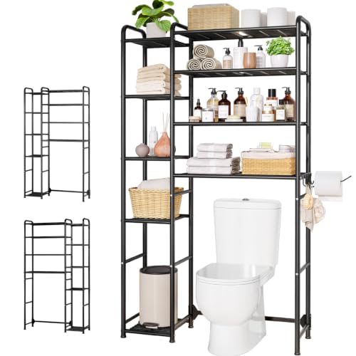 Space-Saving Over Toilet Rack for Small Bathrooms