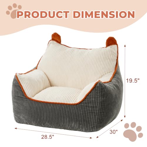 Soft Lazy Floor Chair with Side Pocket