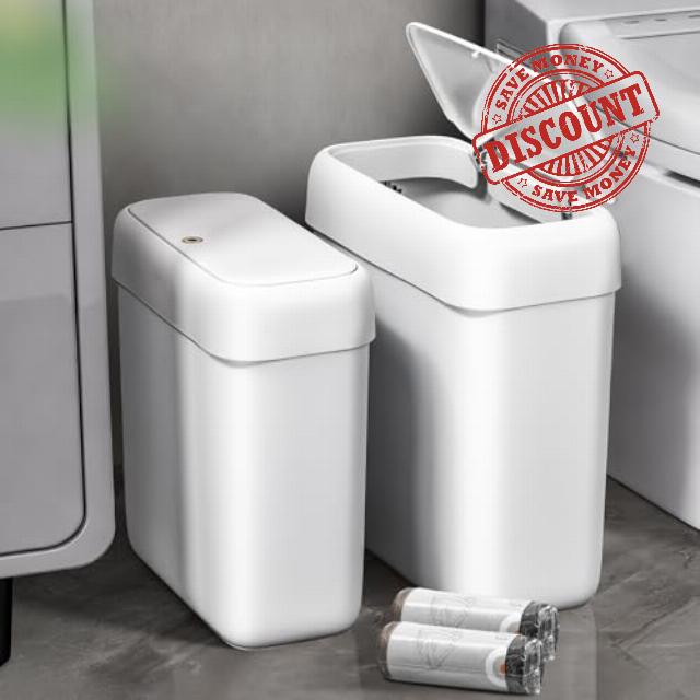 funest 2 Pack Bathroom Trash Can with Pop-Up Lid