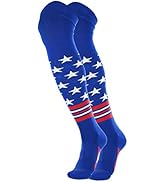 TCK USA American Flag Baseball Socks With Stars and Stripes