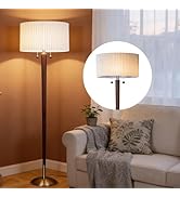 MITELSON Traditional 350° Adjustable Swing Arm Farmhouse Floor Lamp for Bedroom, Modern Floor Lam...