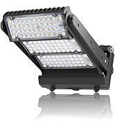 Dusk to Dawn 150W Rotatable LED Wall Pack Light, 5000K 21000LM 800-1000W HPS/HID Equiv, ETL Adjus...