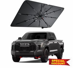 Windshield Sun Shade for Toyota Tundra 2000–2026