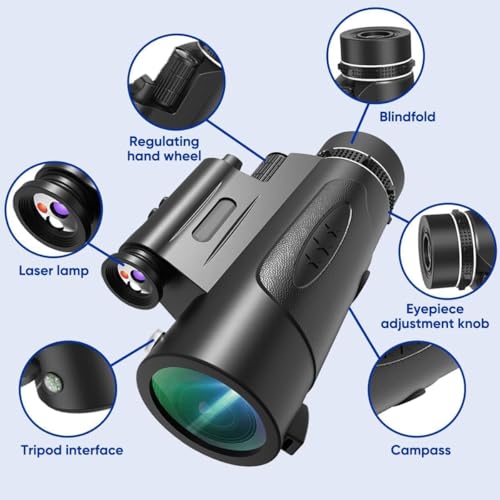 Handheld Telescope Suitable for Bird Watching Stargazing-Black