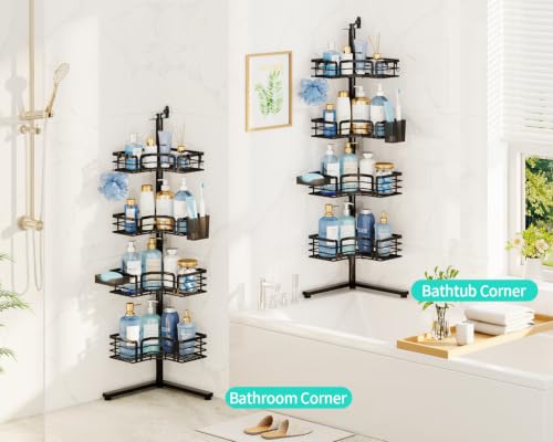 Large Capacity Shower Organizer for Tall Bottles