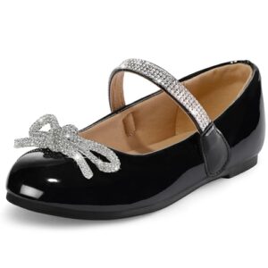 K KomForme Girls' Ballet Flat for Party Wedding School Toddler Little Big Kid