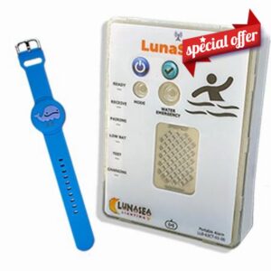 LunaSafe Child Immersion Pool/Water Alarm Kit with Blue Transmitte