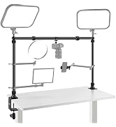 NEEWER 22" Magic Arm w Desk C Clamp, Overhead Camera Mount with Articulating Mic Boom Arm 1/4" 3/...