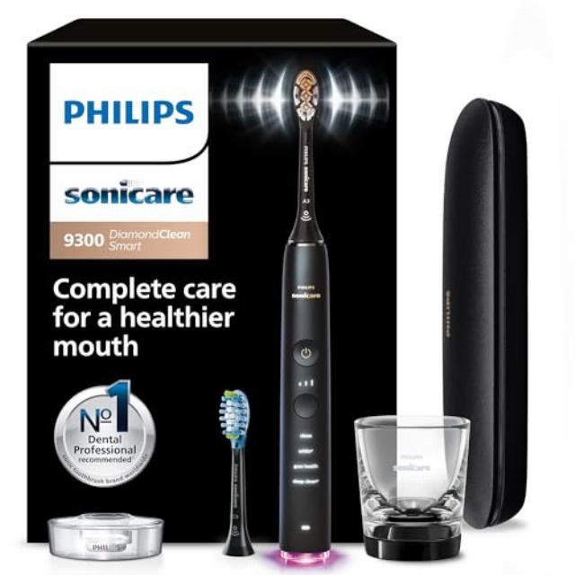 Philips Sonicare DiamondClean Smart 9300 Electric Toothbrush - Sonic Toothbrush with App