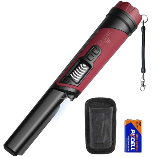 IP68 Fully Waterproof Underwater Pinpointer Metal Detector with LCD Screen & LED Light 360° Accurate High-Sensitivity Detection