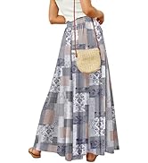 YESNO Women Wide Leg Palazzo Pants Summer Flowy Floral Casual Culottes High Waisted Lounge Beach ...