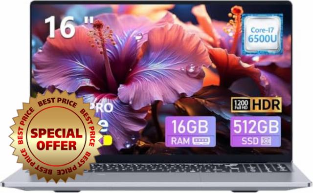 KUMNOSAL 16 inch Laptop with i7-6500U