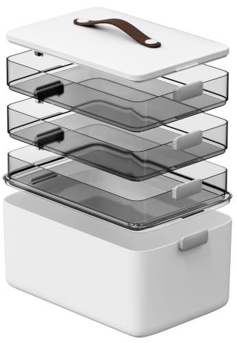 Multifunctional Storage Box with Lid and Clasp