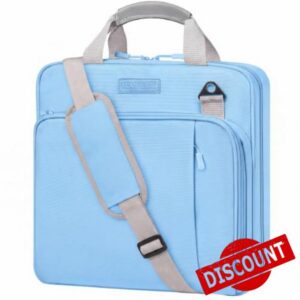 3-Ring Zipper Binder Organizer with Shoulder Strap