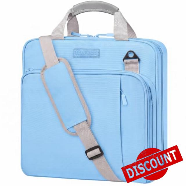 3-Ring Zipper Binder Organizer with Shoulder Strap