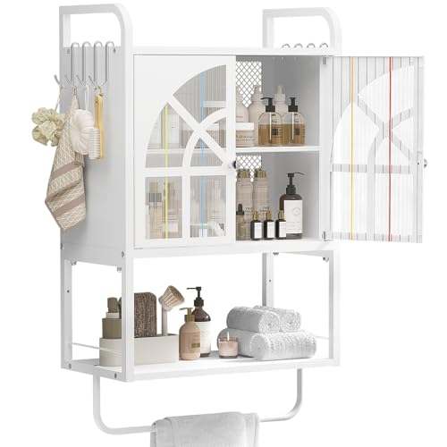 Hanging Over Toilet Medicine Storage | Modern Wall-Mounted Medicine Storage Cabinet with 2 Doors
