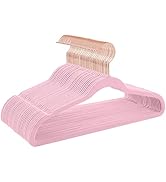 TIMMY Plastic Hangers 50pack No Shoulder Bump Suit Hangers - Chrome Hooks,Non Slip Space Saving C...