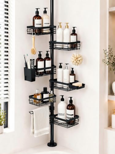 6-Tier Rust-Resistant Stainless Steel Bathroom Organizer