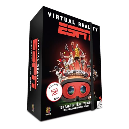Abacus Brands Virtual Reality ESPN Gift Box - Illustrated Interactive VR Book and STEM Learning Activity Se