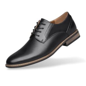 SILENTCARE Men's Oxford Formal Dress Shoes Business Comfortable Classic Lace Up Shoes