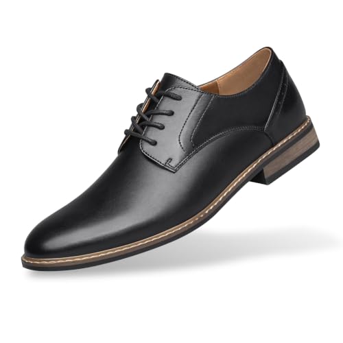 SILENTCARE Men's Oxford Formal Dress Shoes Business Comfortable Classic Lace Up Shoes