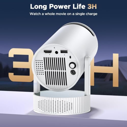 Portable Projector with Built-in Battery