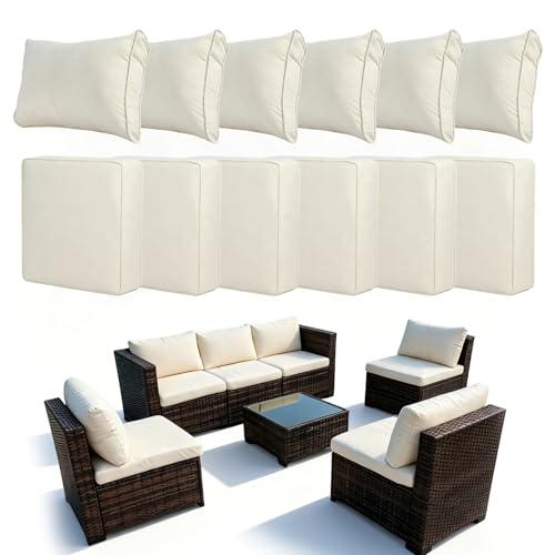 Patio Cushion Covers Replacement for Patio Furniture Sofa Couch