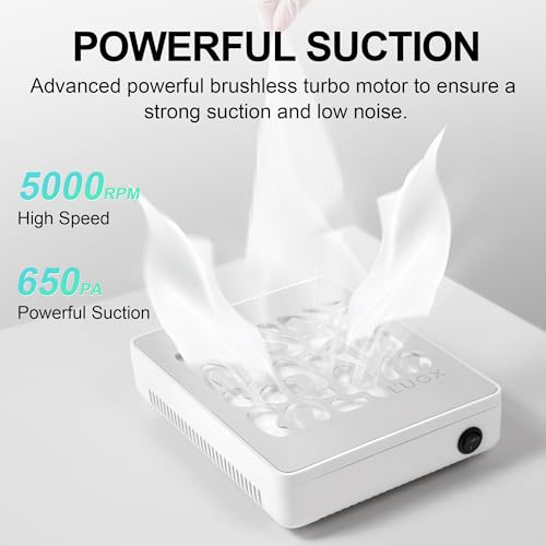 Powerful Dust Suction Machine Manicure Pedicure Tool for Acrylic Nail Polishing